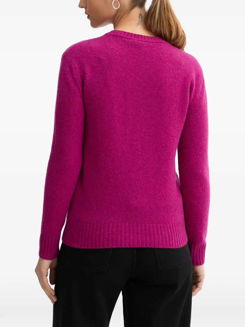 Benetton Shetland sweater Roze