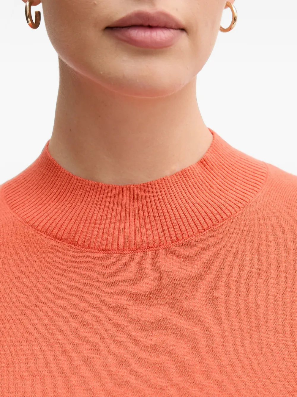 Benetton Ribgebreide trui Oranje
