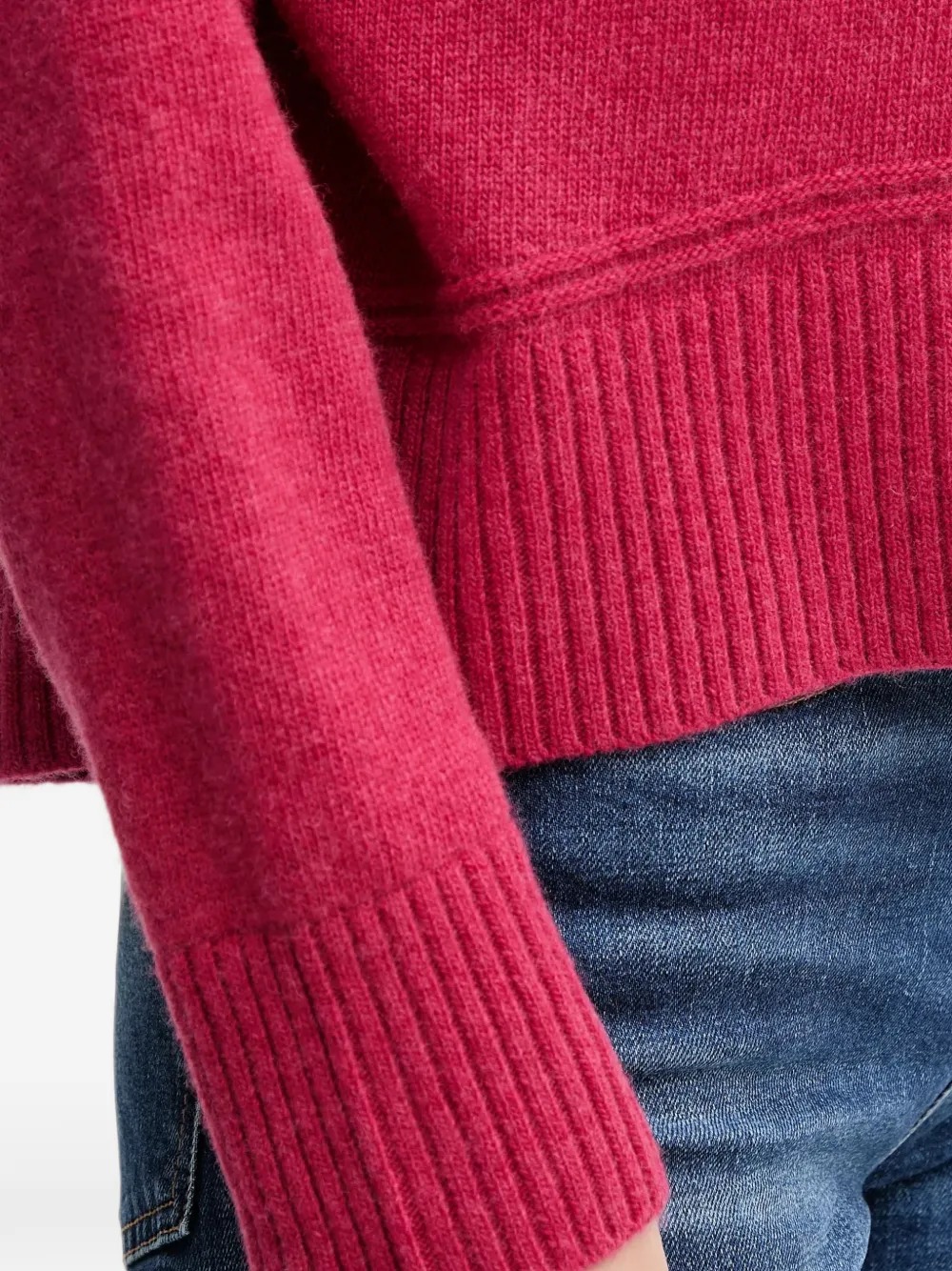 Benetton crew-neck sweater Roze