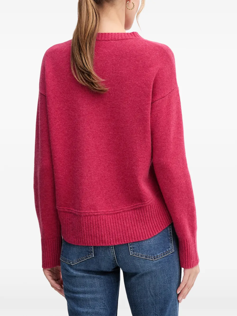 Benetton crew-neck sweater Roze