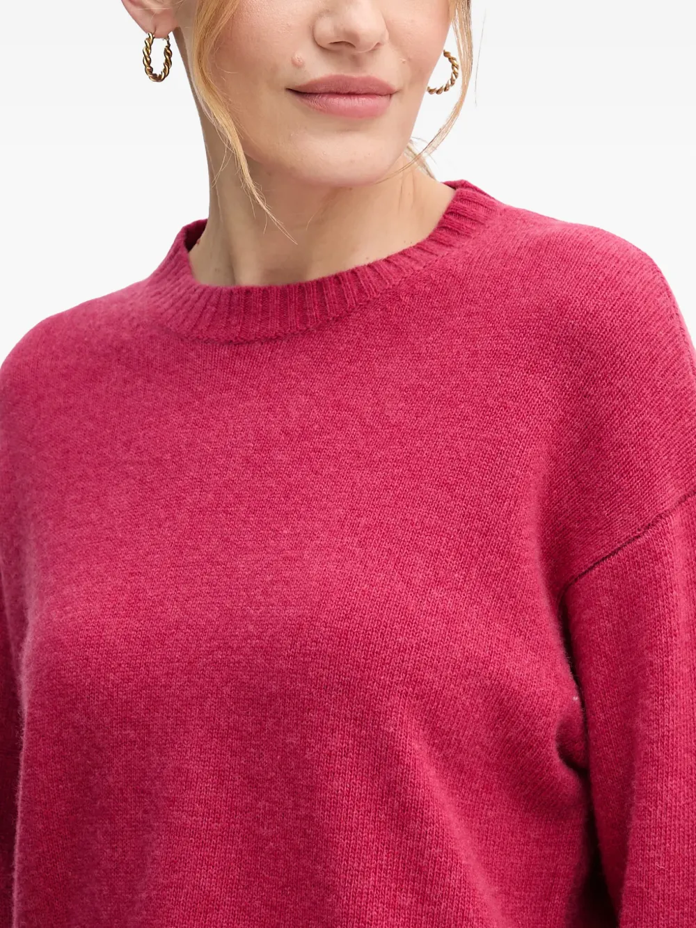 Benetton crew-neck sweater Roze