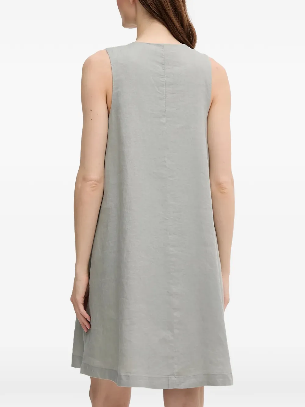 Benetton Mini-jurk met V-hals Grijs