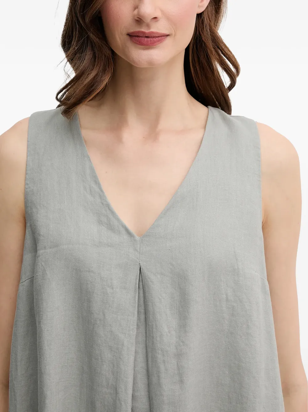 Benetton Mini-jurk met V-hals Grijs