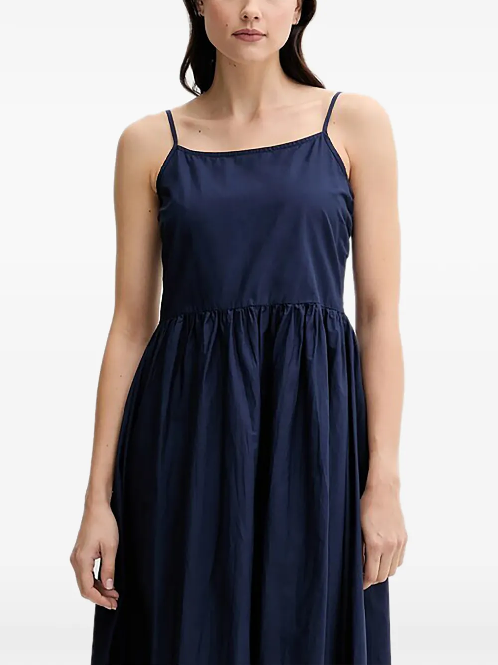 Benetton embroidered midi dress - Blu