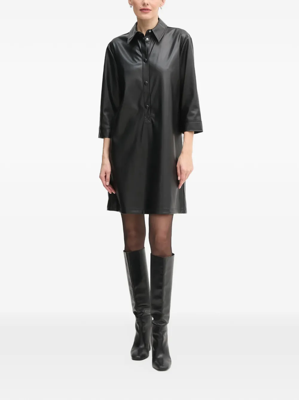 Benetton Button-up blousejurk Zwart