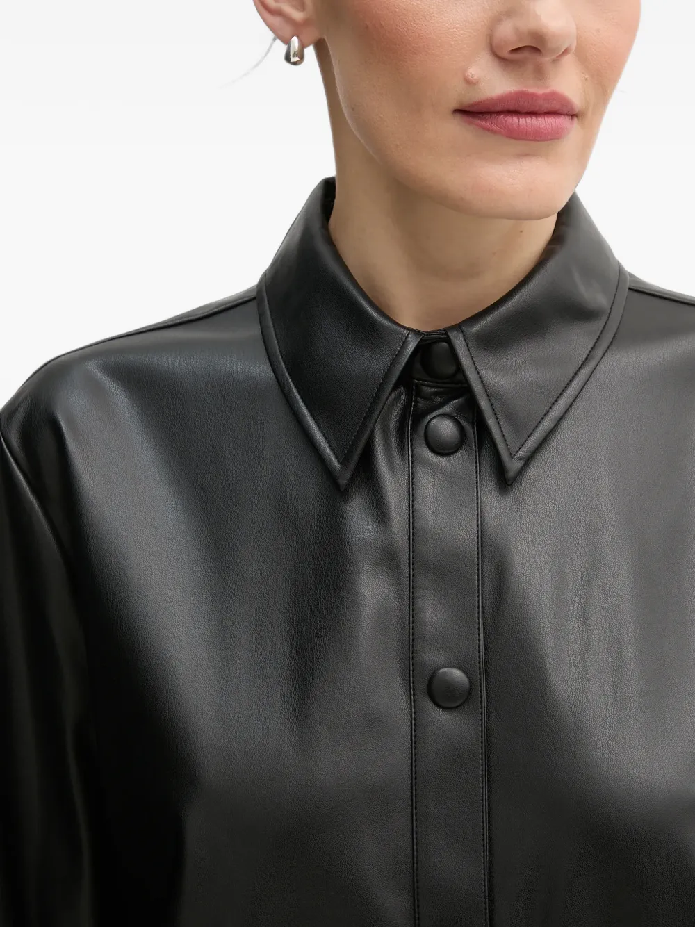 Benetton Button-up blousejurk Zwart
