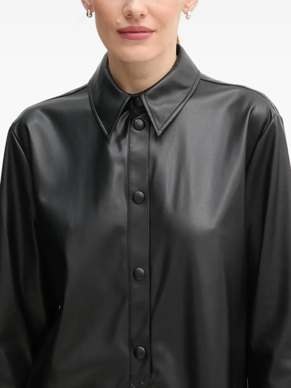 Benetton Button-up blousejurk Zwart
