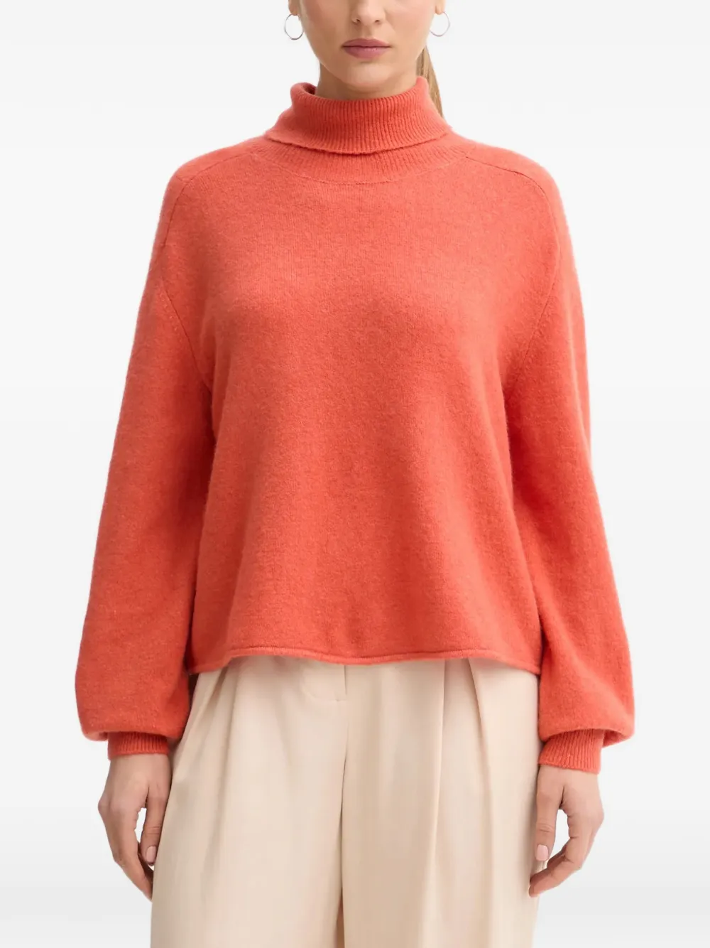 Benetton roll-neck sweater Oranje
