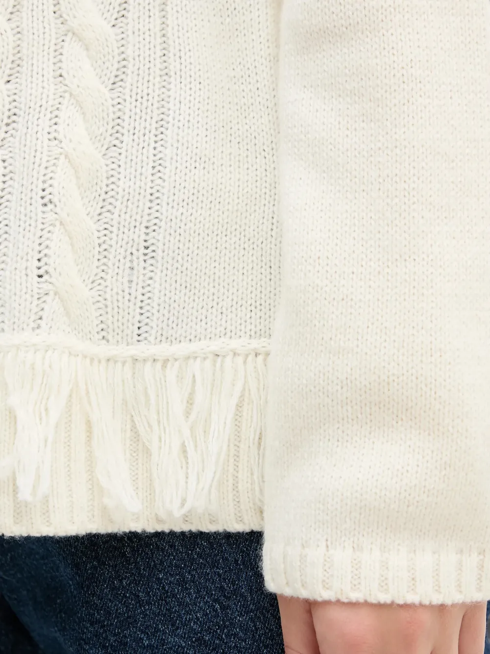 Benetton cable-knit sweater Beige