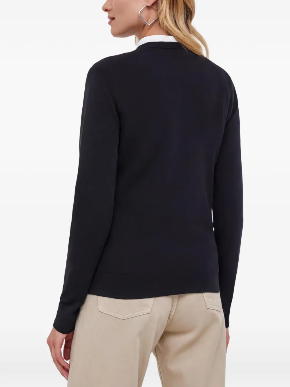 Benetton Trui met ronde hals Zwart