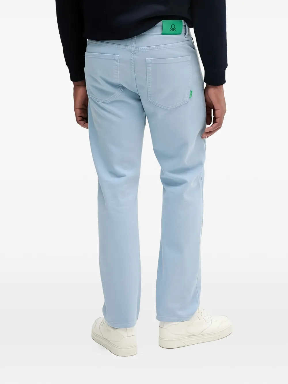  Benetton Vaqueros Con Cinco Bolsillos - Azul 