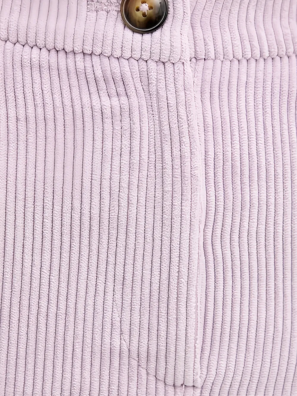 Benetton Ribfluwelen broek met knoop Paars