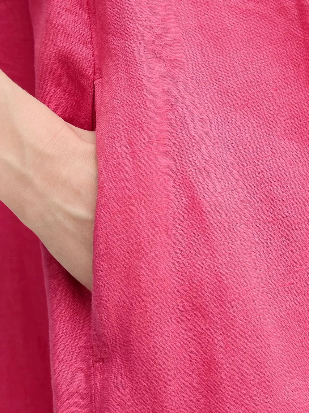 Benetton Mini-jurk met V-hals Roze