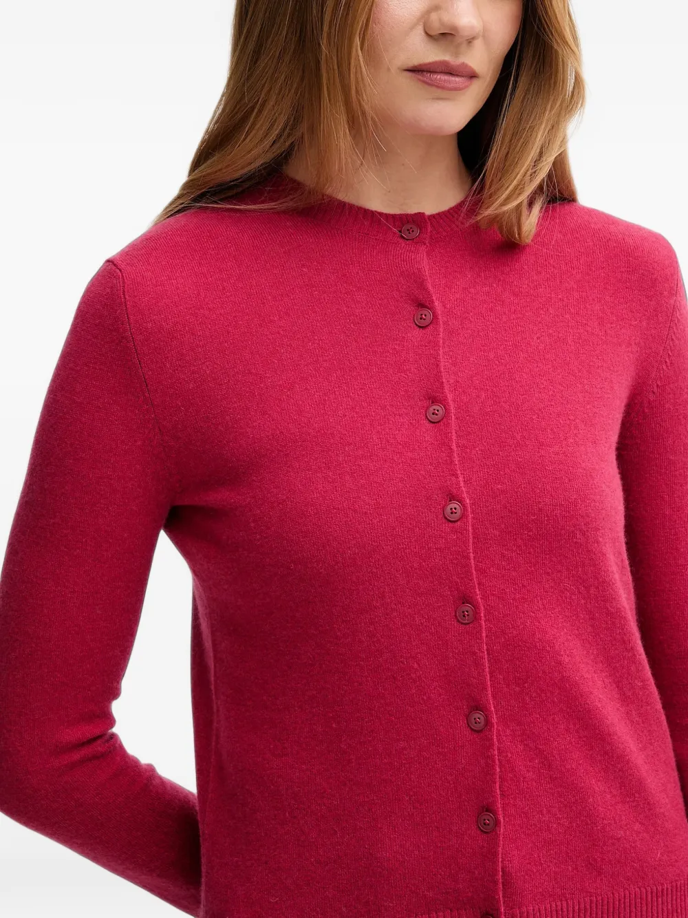 Benetton Vest met knopen Roze