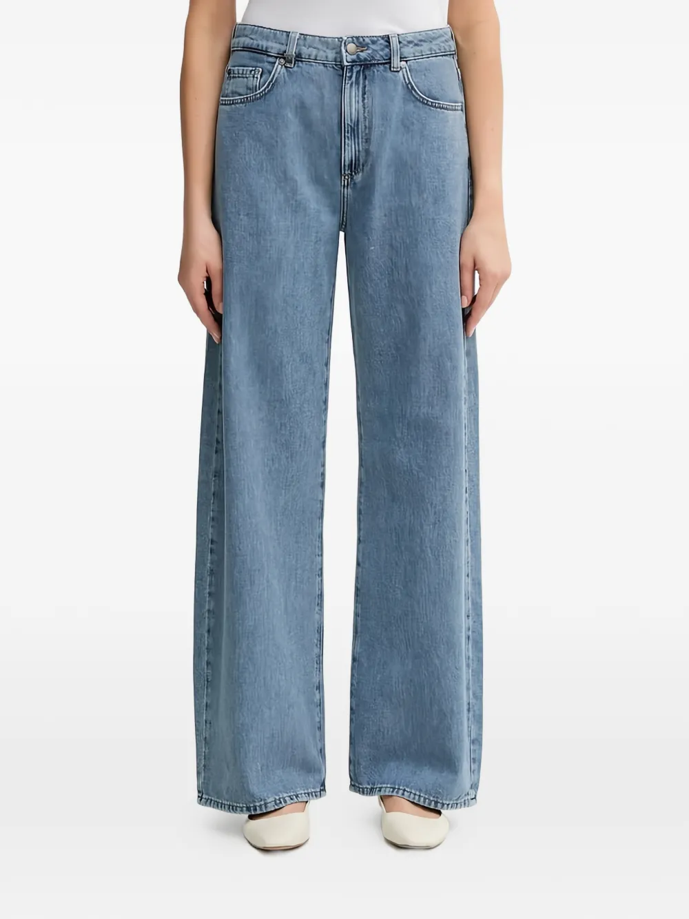 Benetton patch pocket jeans - Blu