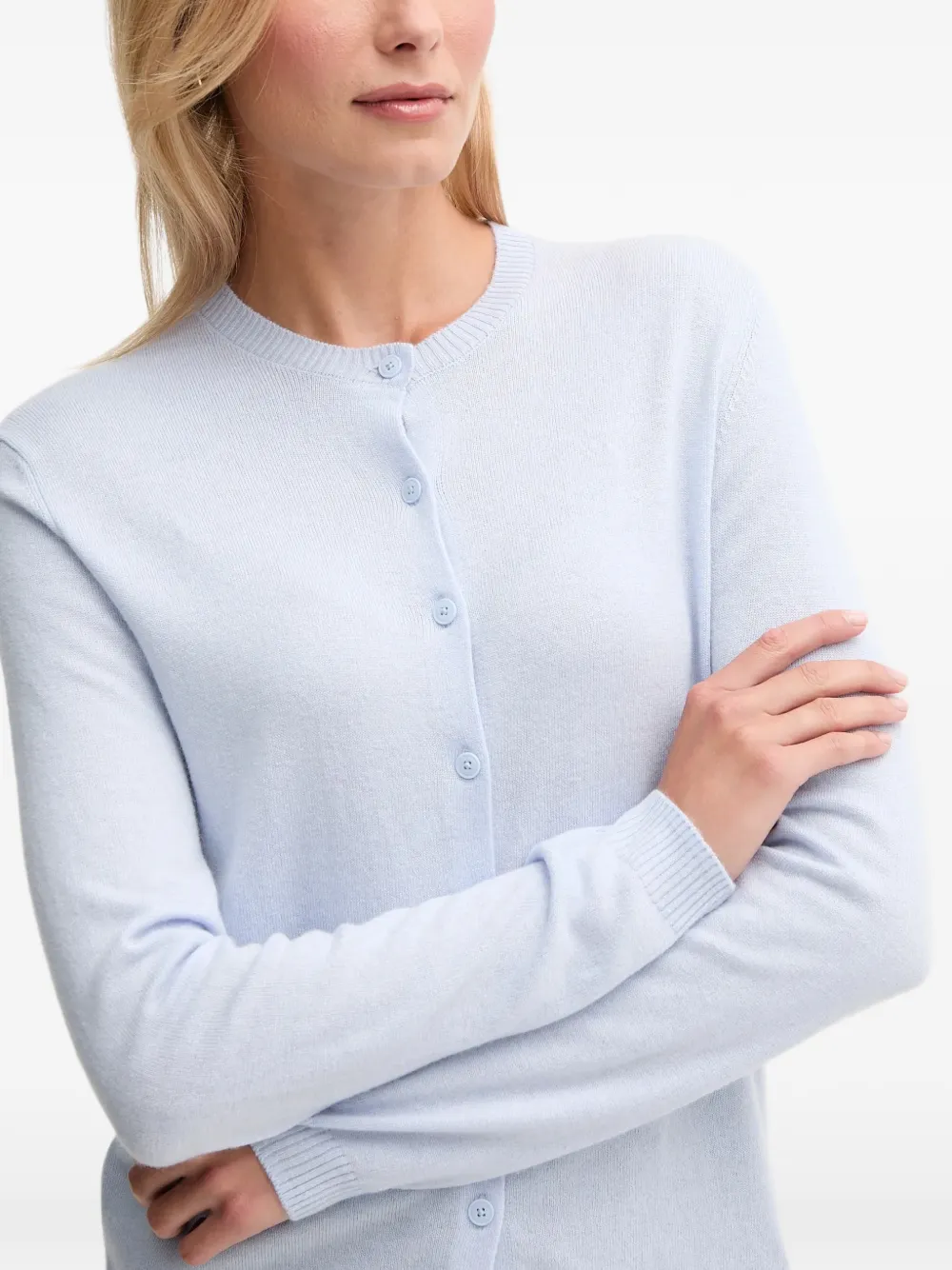 Benetton Vest met ronde hals Blauw