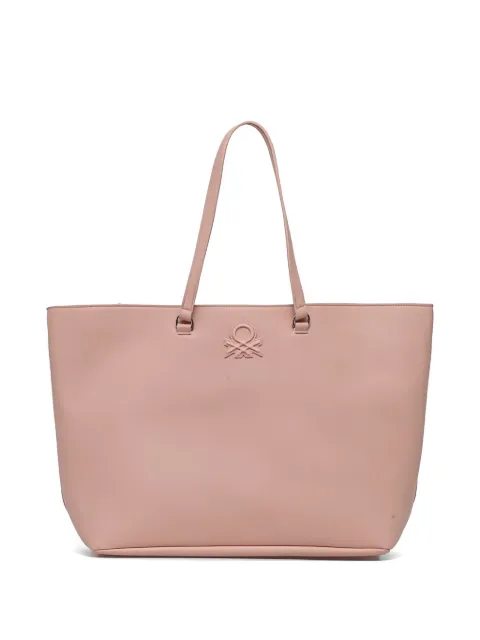 Benetton Bolsa tote com logo