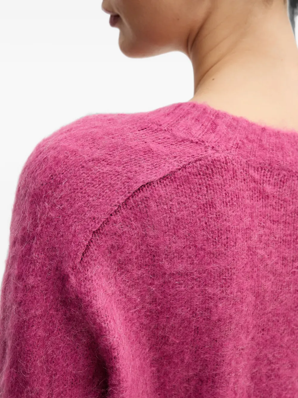 Benetton Trui met diepe ronde hals Roze