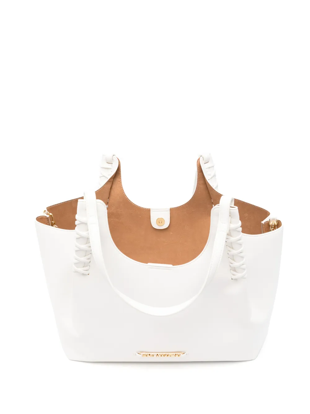 Love Moschino Heuptas met logoplakkaat Wit