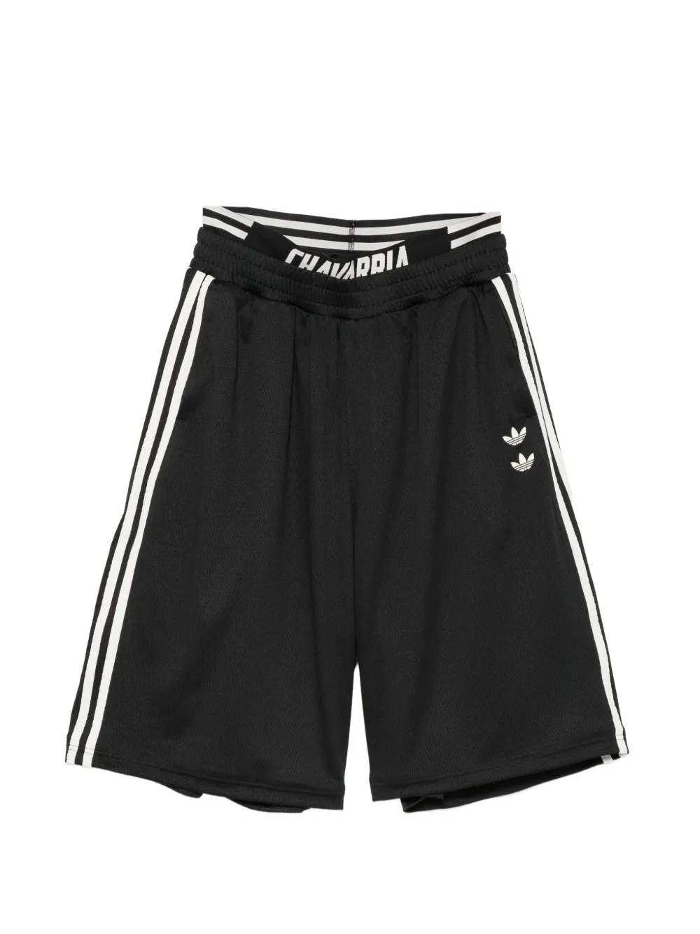 adidas x Willy Chavarria logo-embroidered mesh shorts - Schwarz