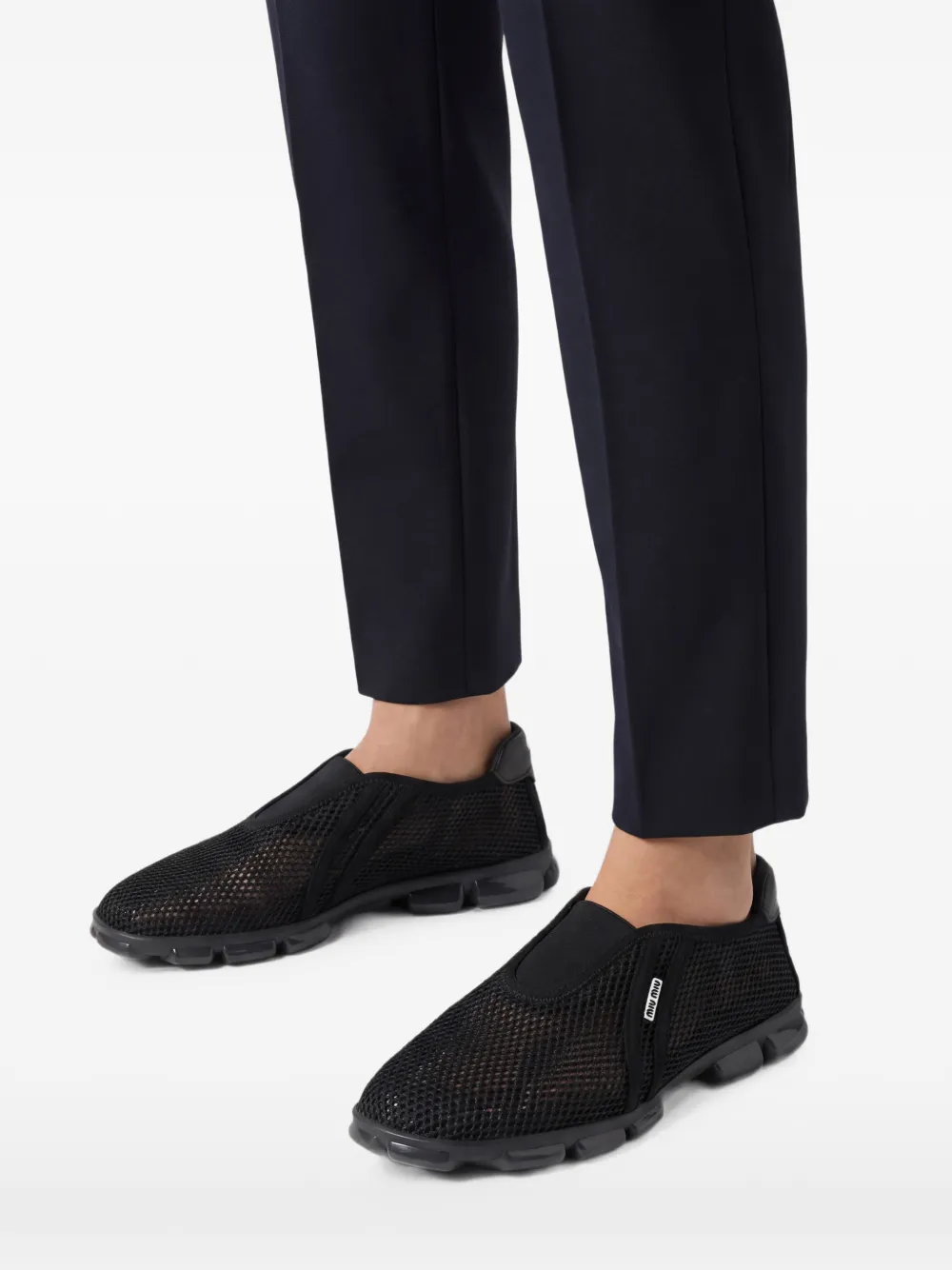 Miu Mesh sneakers Zwart
