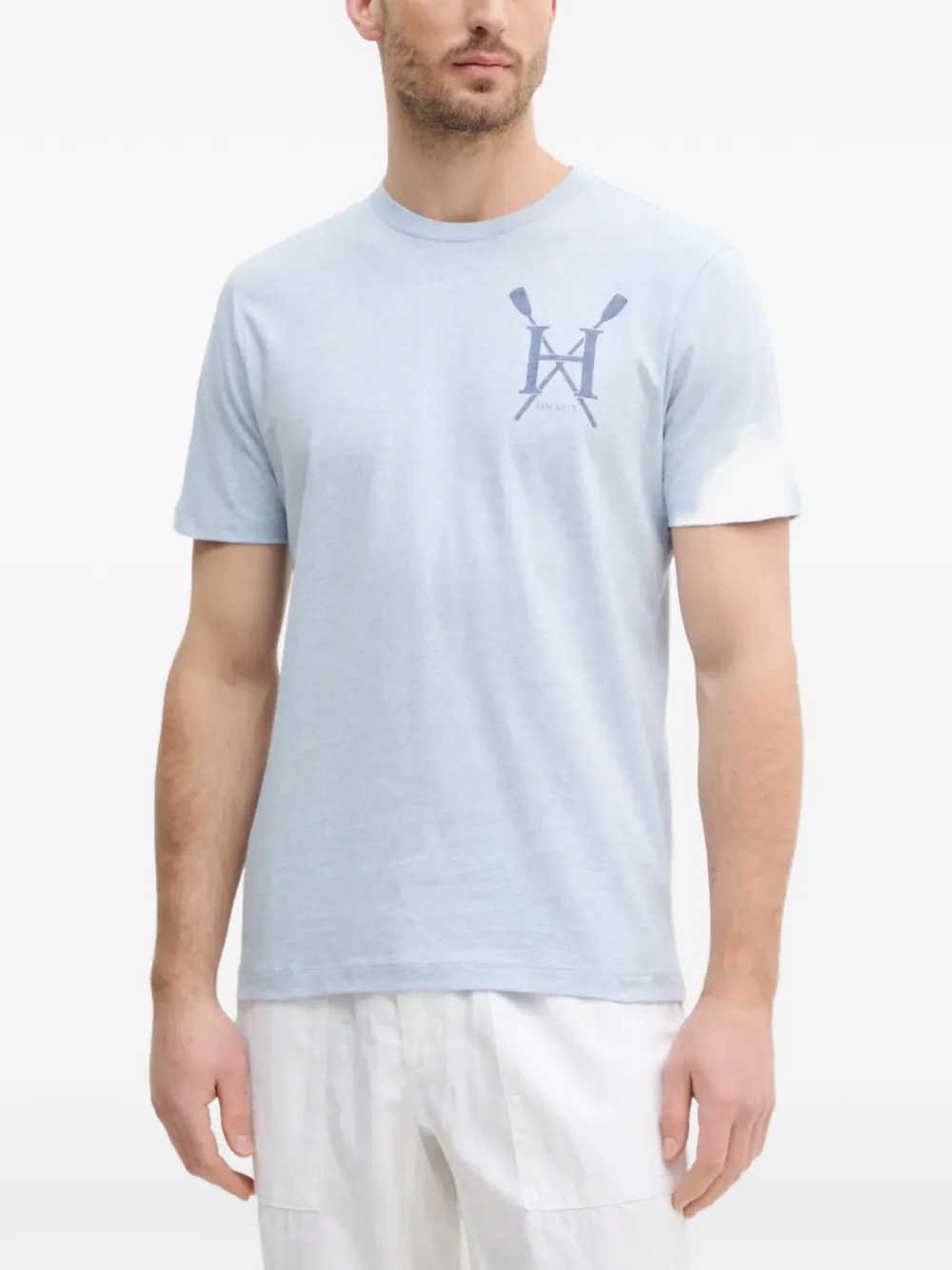Hackett London logo-print T-shirt - Blau