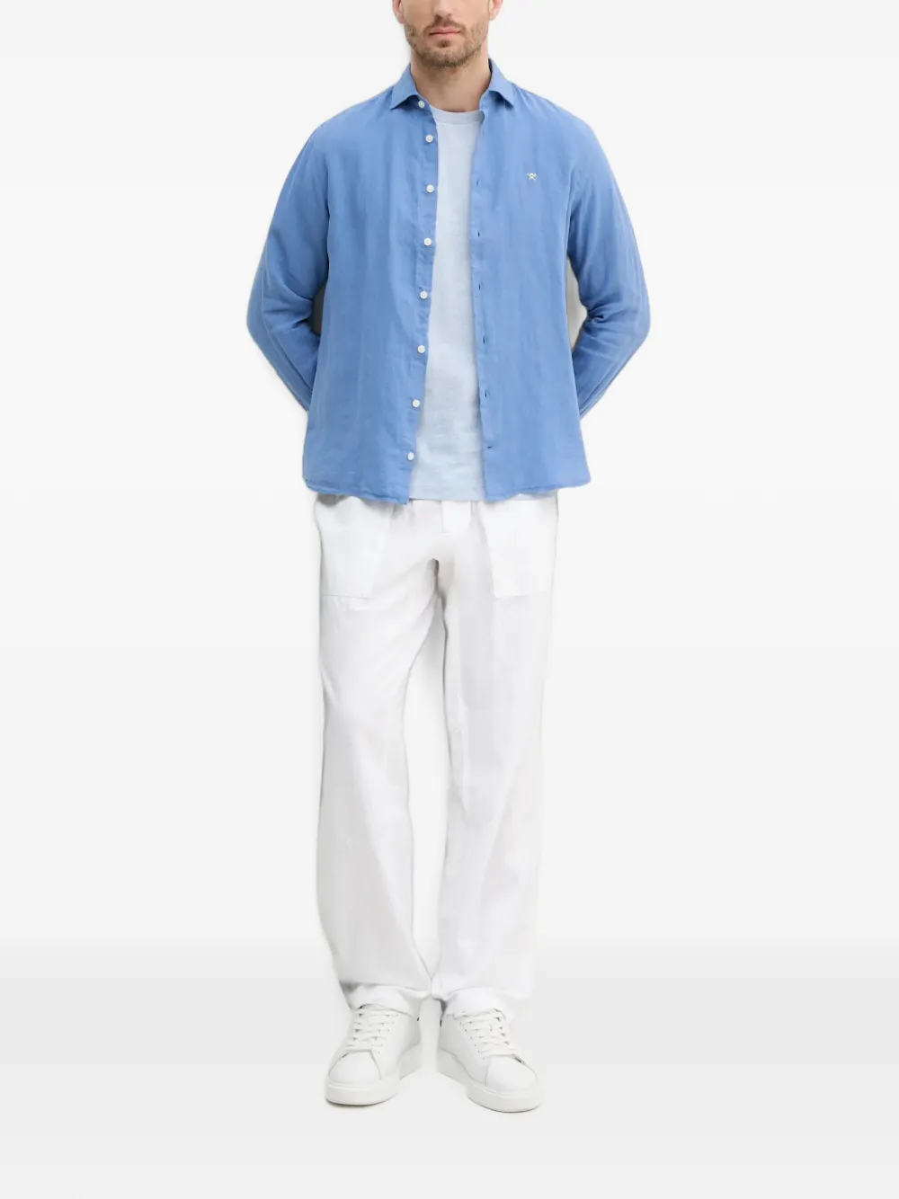 Hackett London logo-print T-shirt Blauw