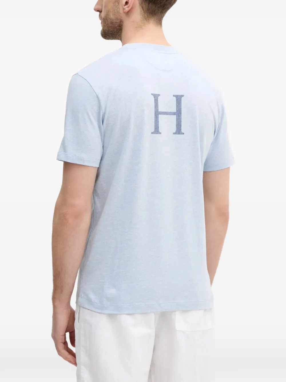 Hackett London logo-print T-shirt Blauw