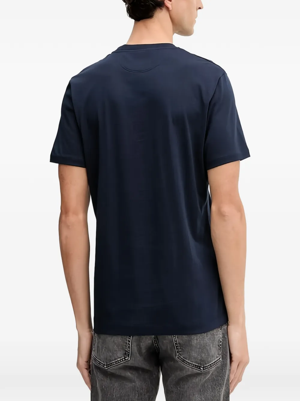 Hackett London T-shirt met grafische hondenprint Blauw