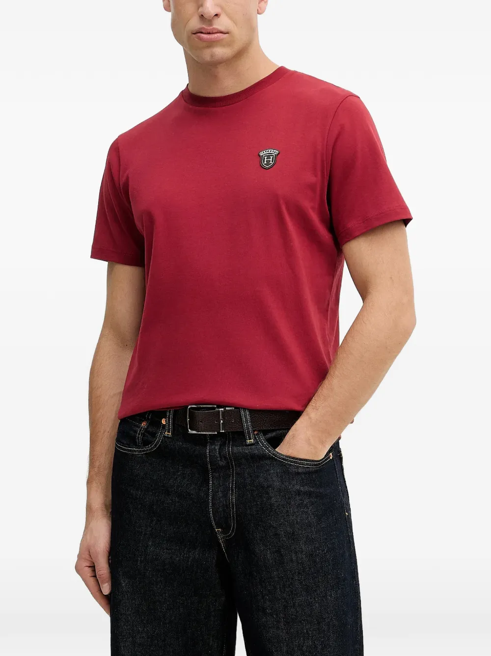 Hackett London logo-patch T-shirt - Rot