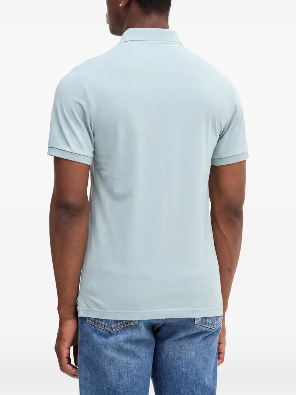  Hackett Polo Con Botones - Azul 