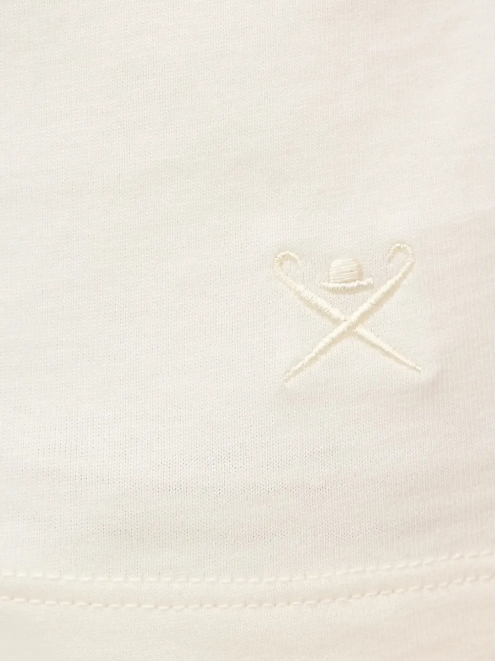 Hackett London T-shirt met geborduurd logo Beige