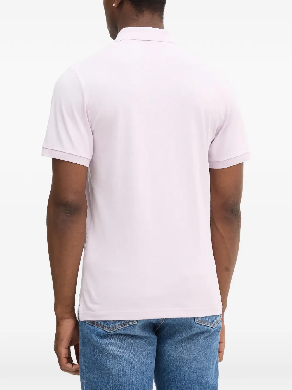Hackett London Poloshirt met geborduurd logo Roze