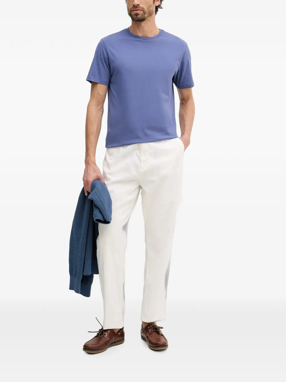 Hackett London T-shirt met ronde hals Blauw