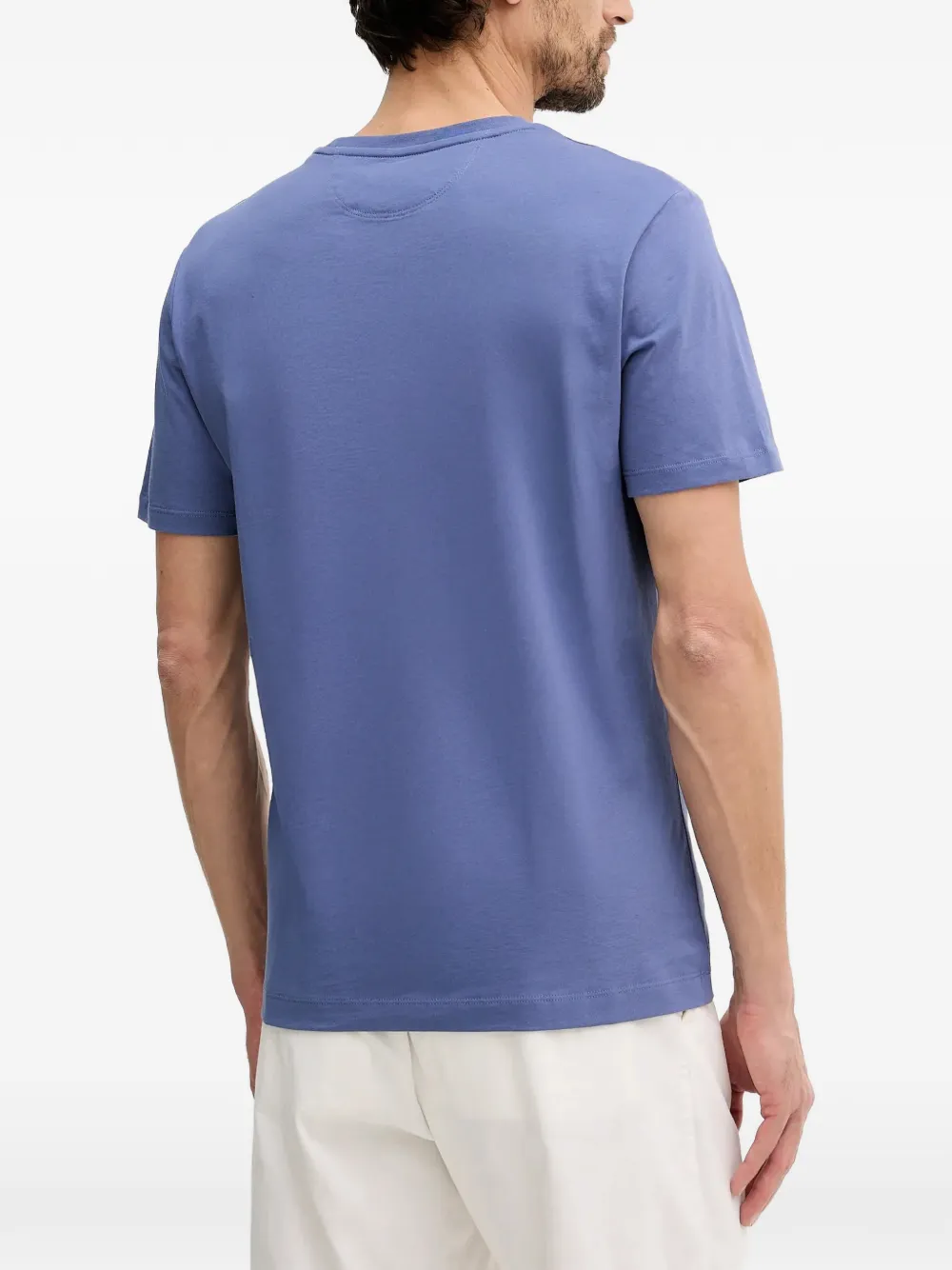 Hackett London T-shirt met ronde hals Blauw
