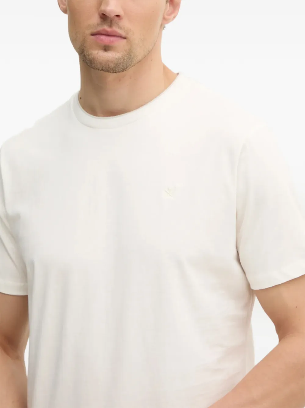 Hackett London T-shirt met geborduurd logo Wit