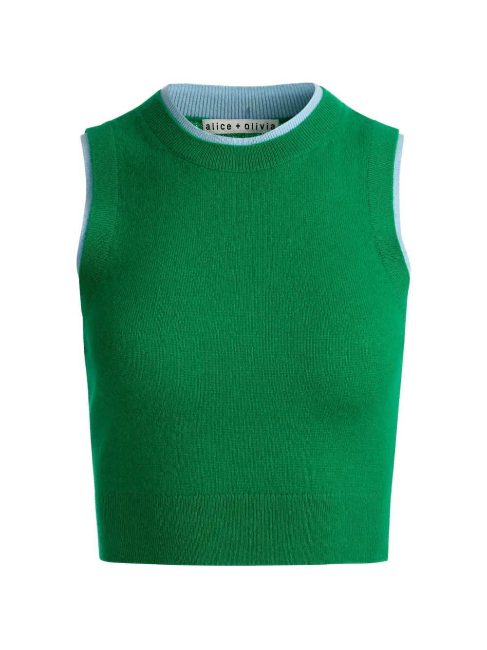 alice + olivia Araceli two-tone top - Verde