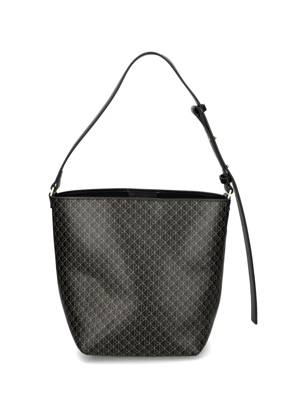 Calvin Klein Patterned Shoulder Bag - Black 