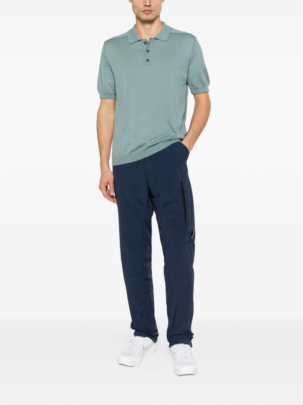 C.P. Company Cargo broek met zak Blauw