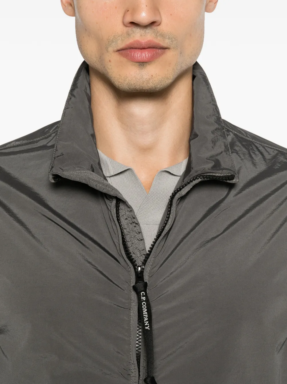 C.P. Company Nycra jack met rits Grijs