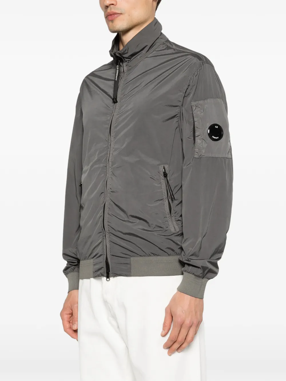 C.P. Company Nycra jack met rits Grijs