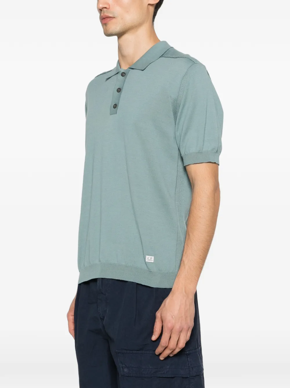 C.P. Company Gebreide trui met polokraag Blauw