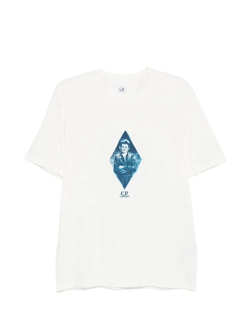 C.P. Company logo-print short-sleeved T-shirt - Weiß