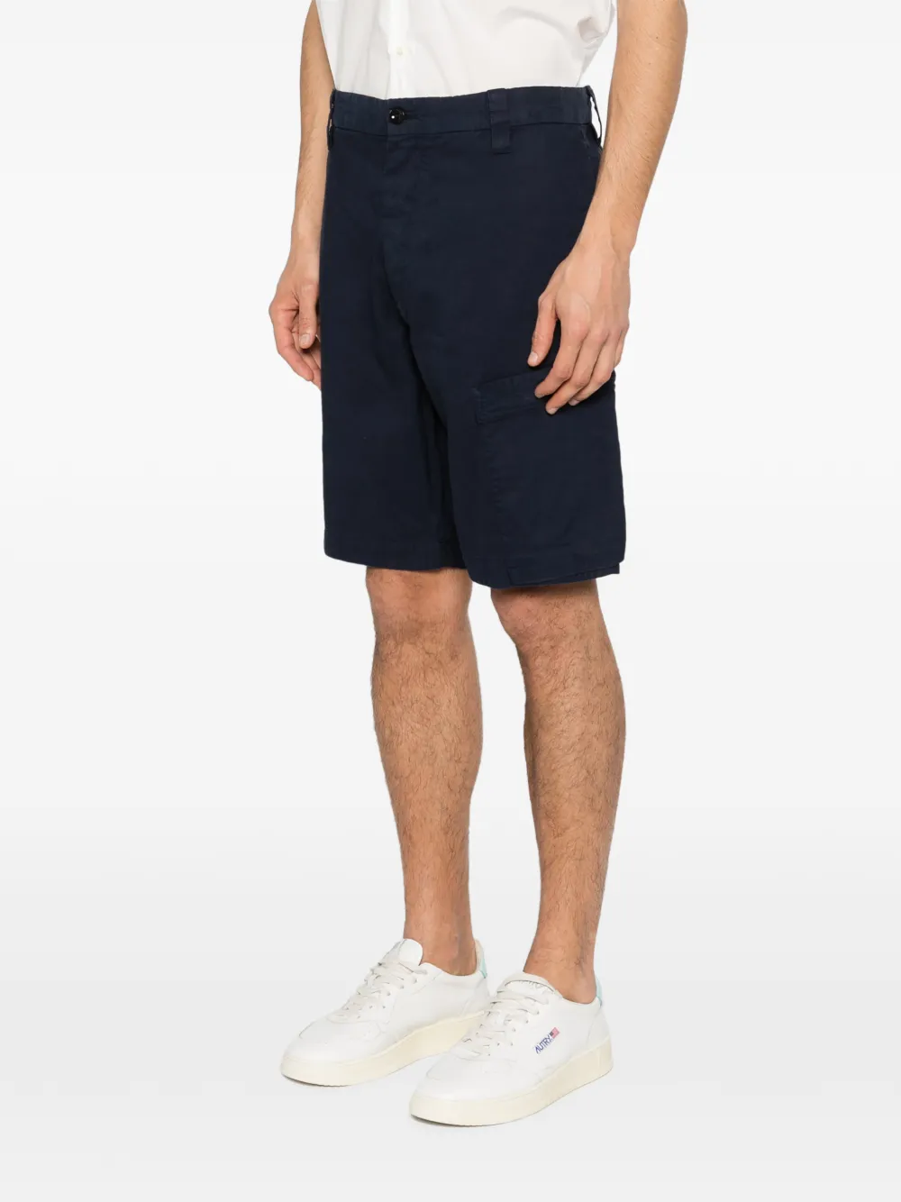 C.P. Company Ottoman regular cargo shorts Blauw