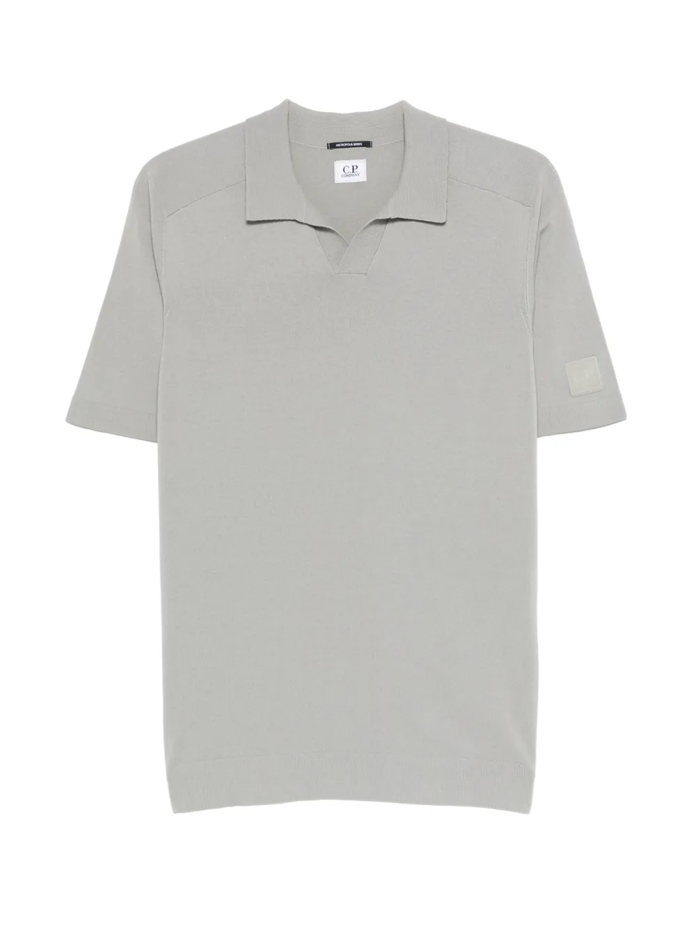 C.P. Company split-neck top - Grigio