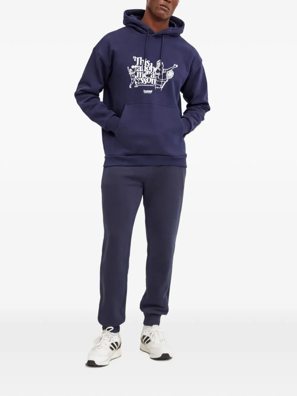 Hummel Hoodie met print Blauw