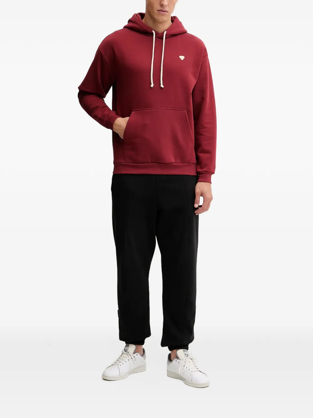 Hummel Hoodie met logopatch Rood