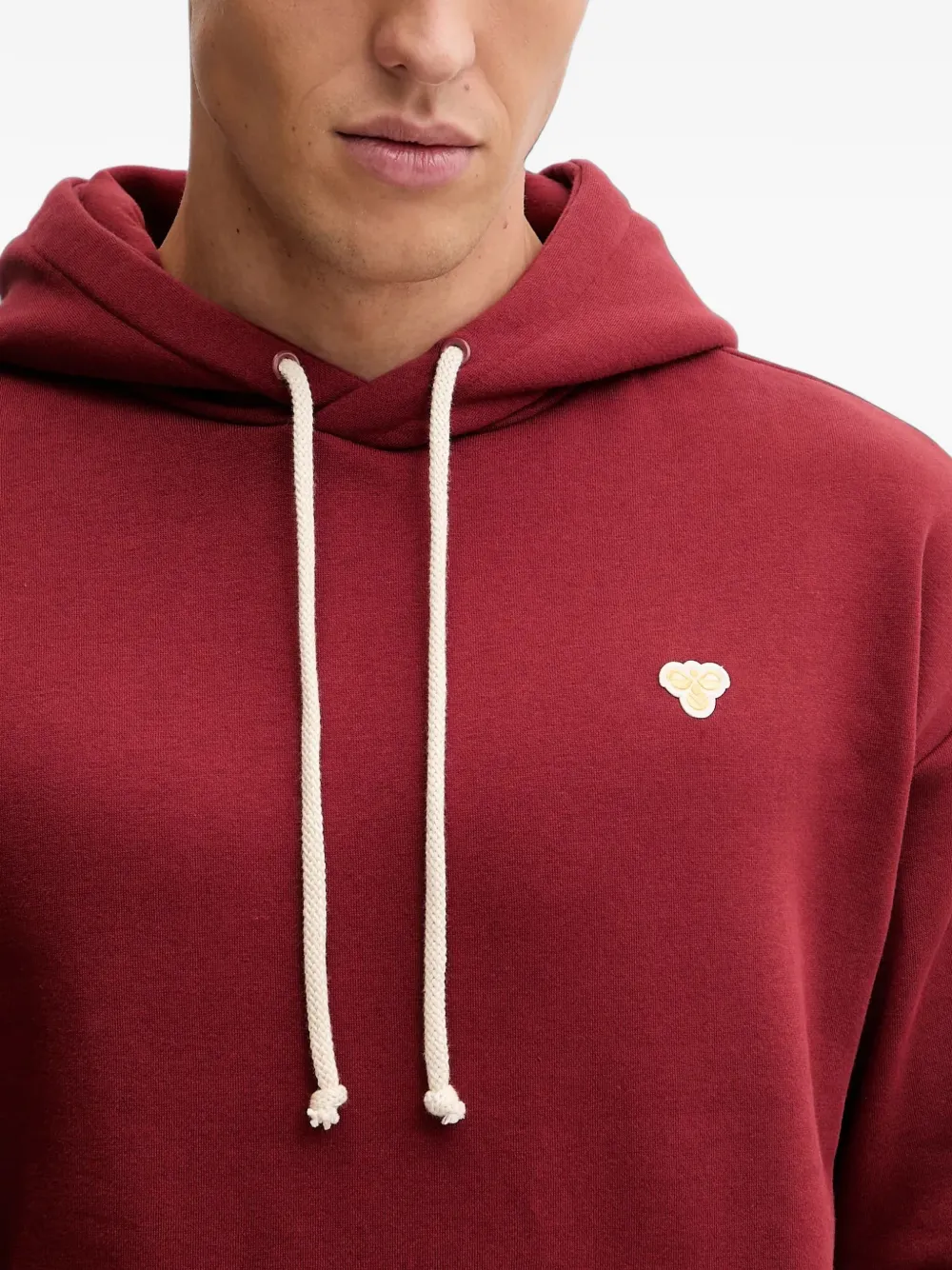 Hummel Hoodie met logopatch Rood