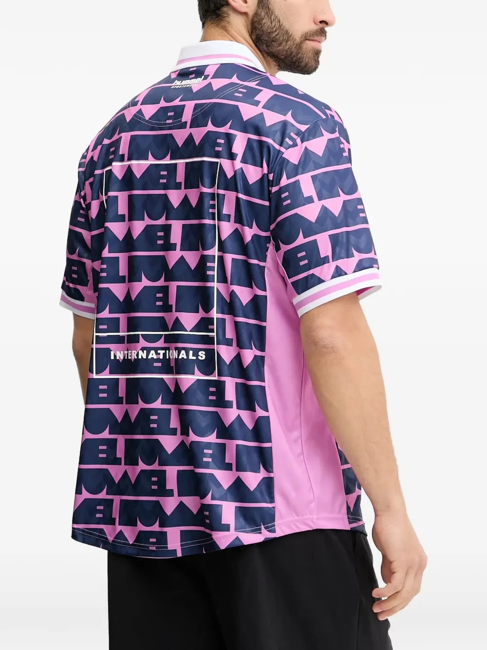Hummel Love Loose logo-print short-sleeve T-shirt Roze