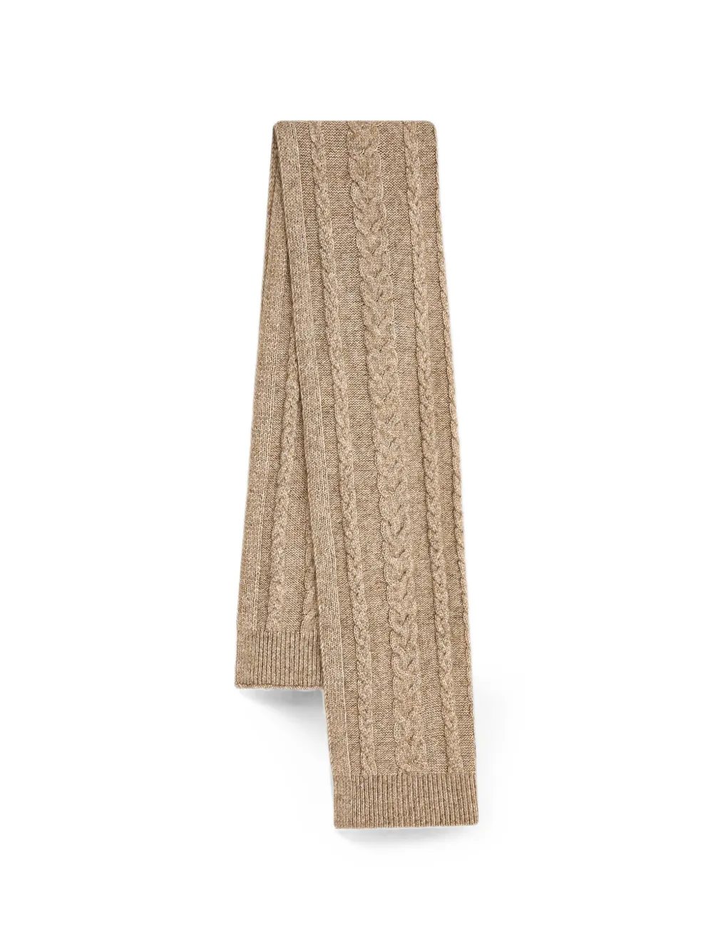 Hoss Intropia cable-knit ribbed scarf - Toni neutri